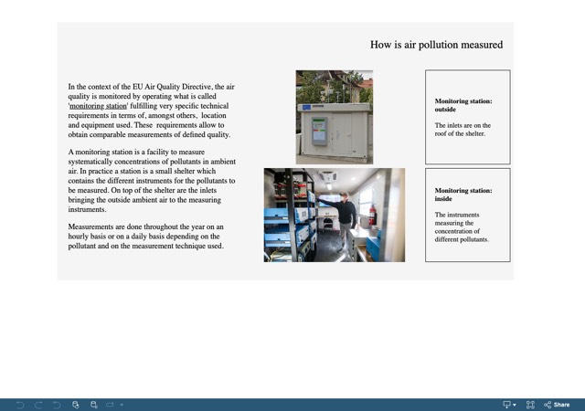 Screenshot of How is air pollution measured